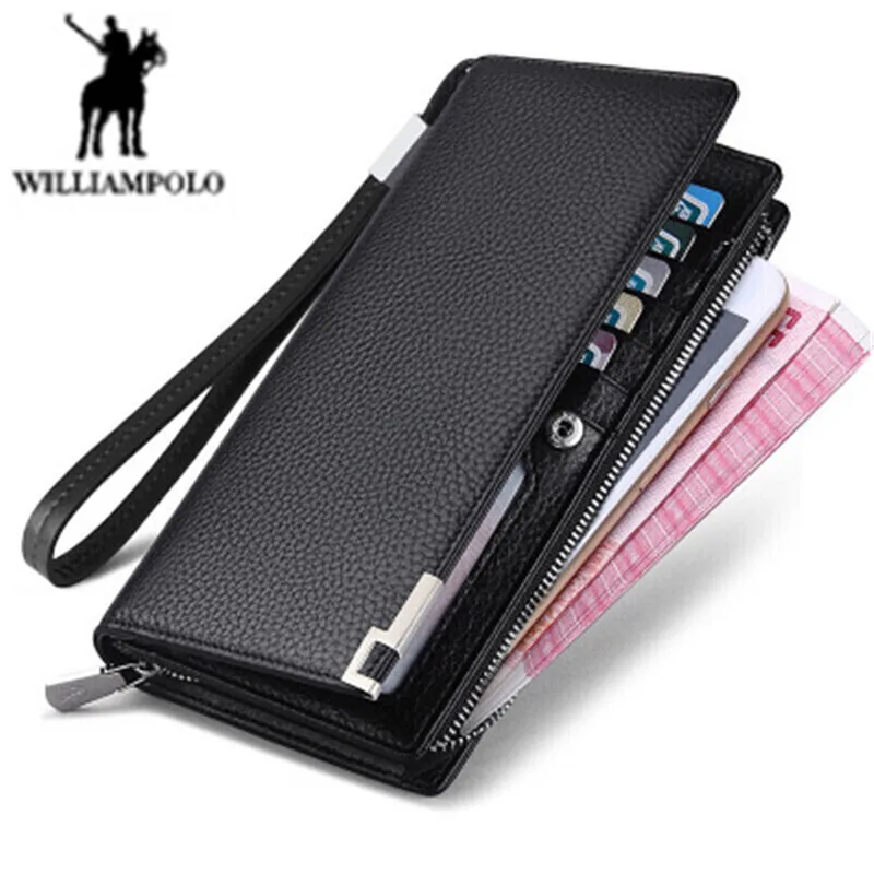 Длинный кошелек Williampolo из натуральной кожи, мужской Модный деловой клатч, дизайнерский бумажник с металлическими углами, рабочая сумка, 19 ка...
Длинный кошелек Williampolo из натуральной кожи, мужской Модный деловой клатч, дизайнерский бумажник с металлическими углами, рабочая сумка, 19 ка...