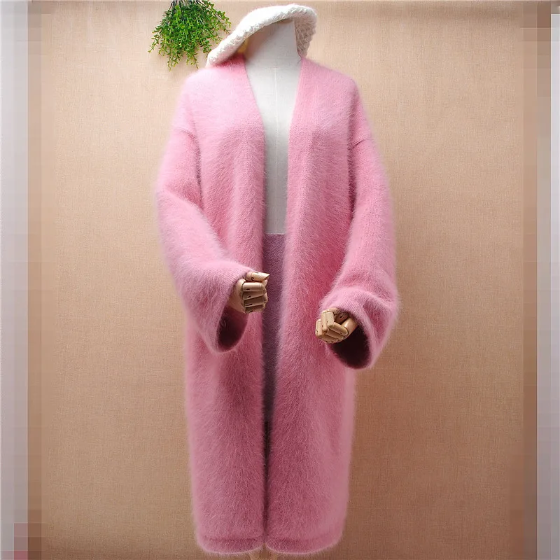 Heavy thick female women long sweet pink mink cashmere knitted long falre sleeves cardigans mantle angora fur winter warm coat
Heavy thick female women long sweet pink mink cashmere knitted long falre sleeves cardigans mantle angora fur winter warm coat