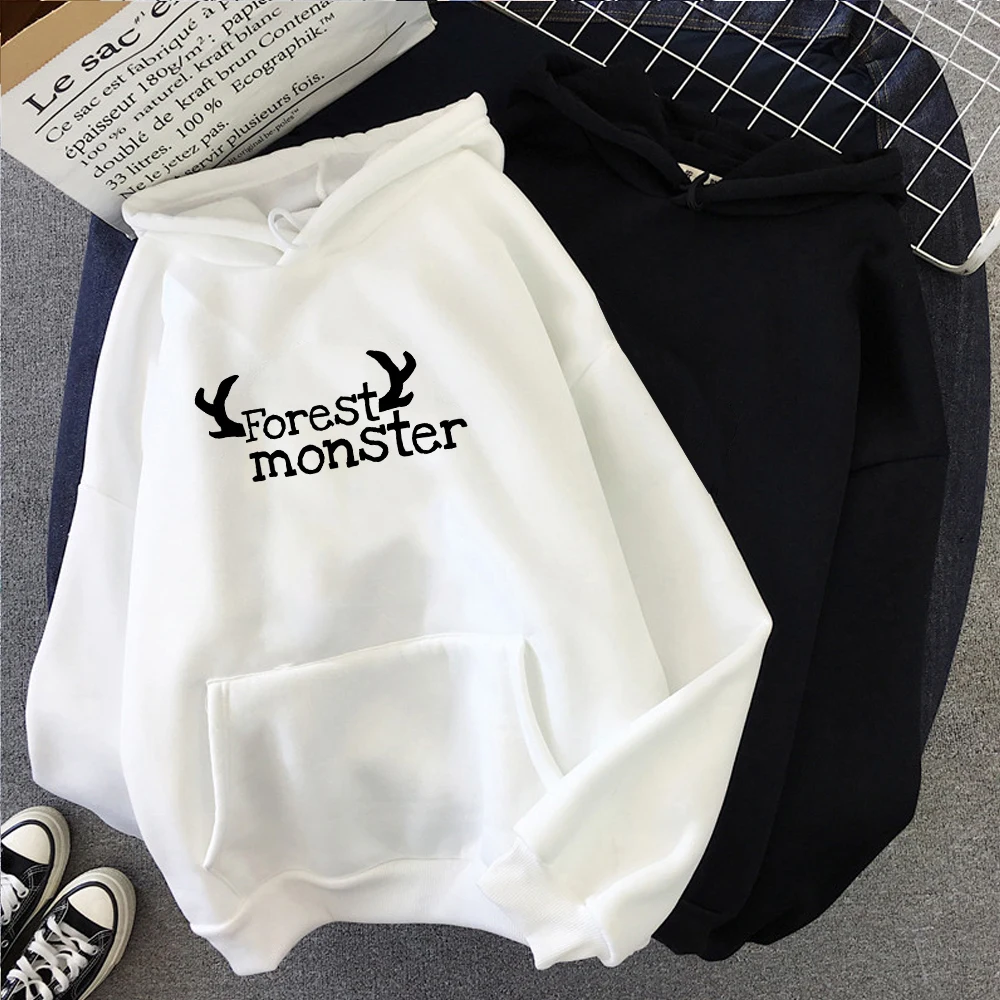 Hoodies and Sweatshirts Women Forest Monster Letter Print Hoodie Winter Warm Students Ulzzang Female Harajuku Chic Streetwear
Hoodies and Sweatshirts Women Forest Monster Letter Print Hoodie Winter Warm Students Ulzzang Female Harajuku Chic Streetwear