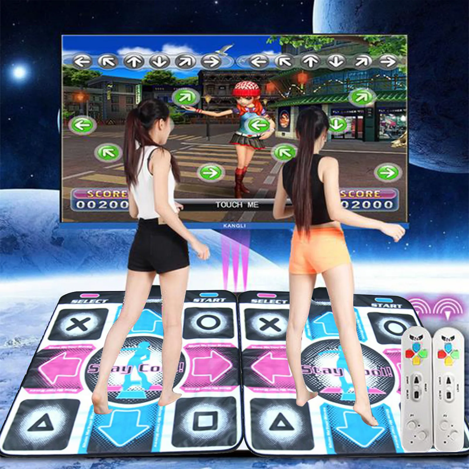 New Hd Wireless Single Hand Dance Dance Mat Tv And Computer Dual Use Fitness Leisure Entertainment Game Blanket
New Hd Wireless Single Hand Dance Dance Mat Tv And Computer Dual Use Fitness Leisure Entertainment Game Blanket
