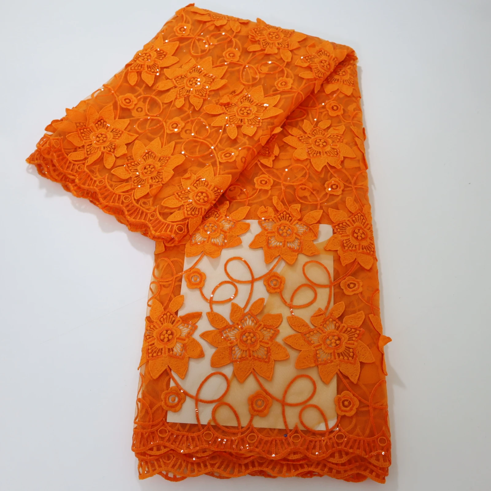 African Fashion OrangeTulle Sequins 2022 High QualityTradltion Fabric Nigerian Design 3DEmbroideverd Flower Lace For Woman Dress
African Fashion OrangeTulle Sequins 2022 High QualityTradltion Fabric Nigerian Design 3DEmbroideverd Flower Lace For Woman Dress