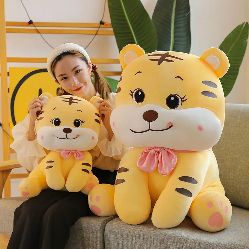 Cute little tiger doll 2022 year of the tiger mascot bow tie tiger plush toy doll machine annual meeting gift
Cute little tiger doll 2022 year of the tiger mascot bow tie tiger plush toy doll machine annual meeting gift