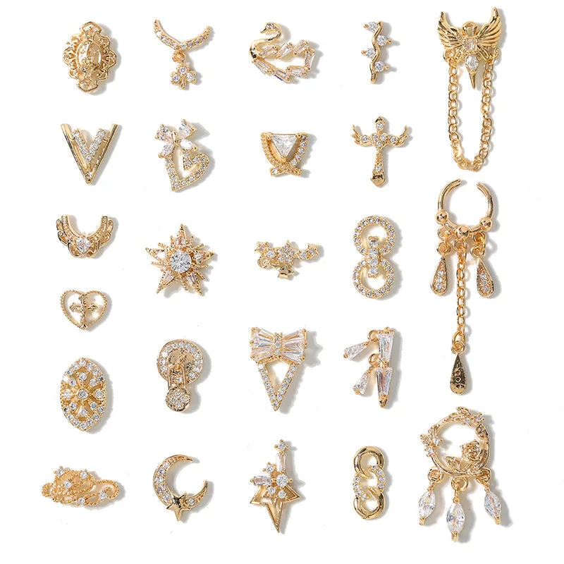 Latest 2 pieces alloy Zircon Nail art decoration luxury zircon rhinestone tassel / heart / wing nail jewelry high end long nail
Latest 2 pieces alloy Zircon Nail art decoration luxury zircon rhinestone tassel / heart / wing nail jewelry high end long nail