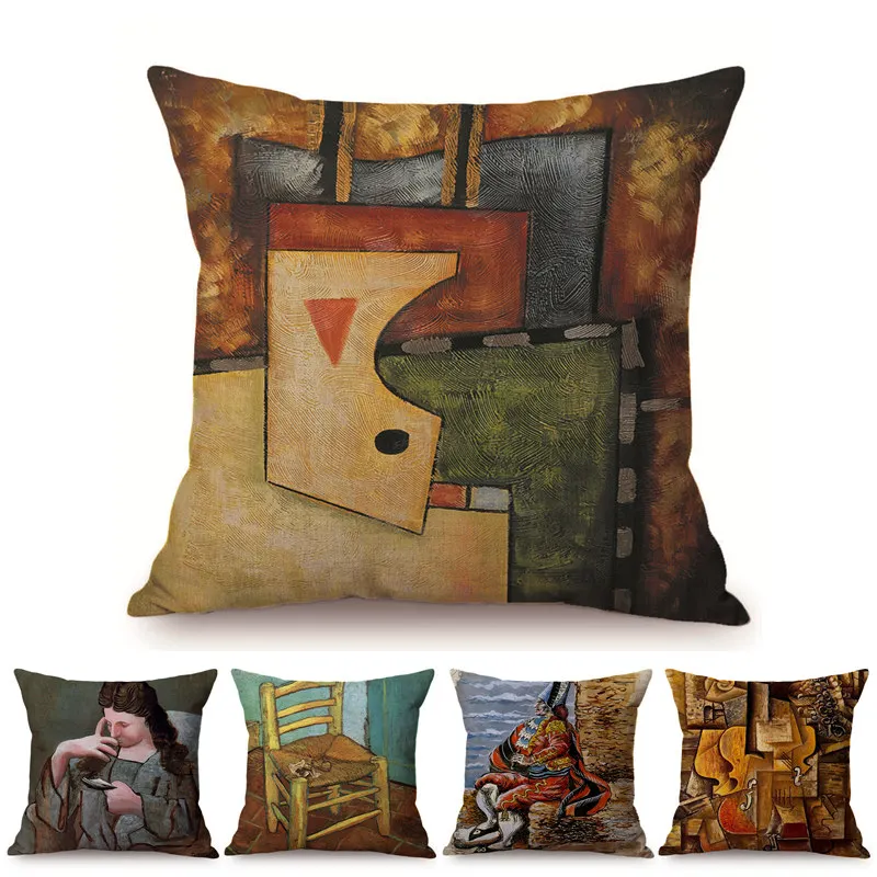 Nordic Famous Oil Painting Art Cushion Cover Pablo Picasso Abstract Paintings Cotton Linen Home Decoration Car Sofa Pillow Case
Nordic Famous Oil Painting Art Cushion Cover Pablo Picasso Abstract Paintings Cotton Linen Home Decoration Car Sofa Pillow Case