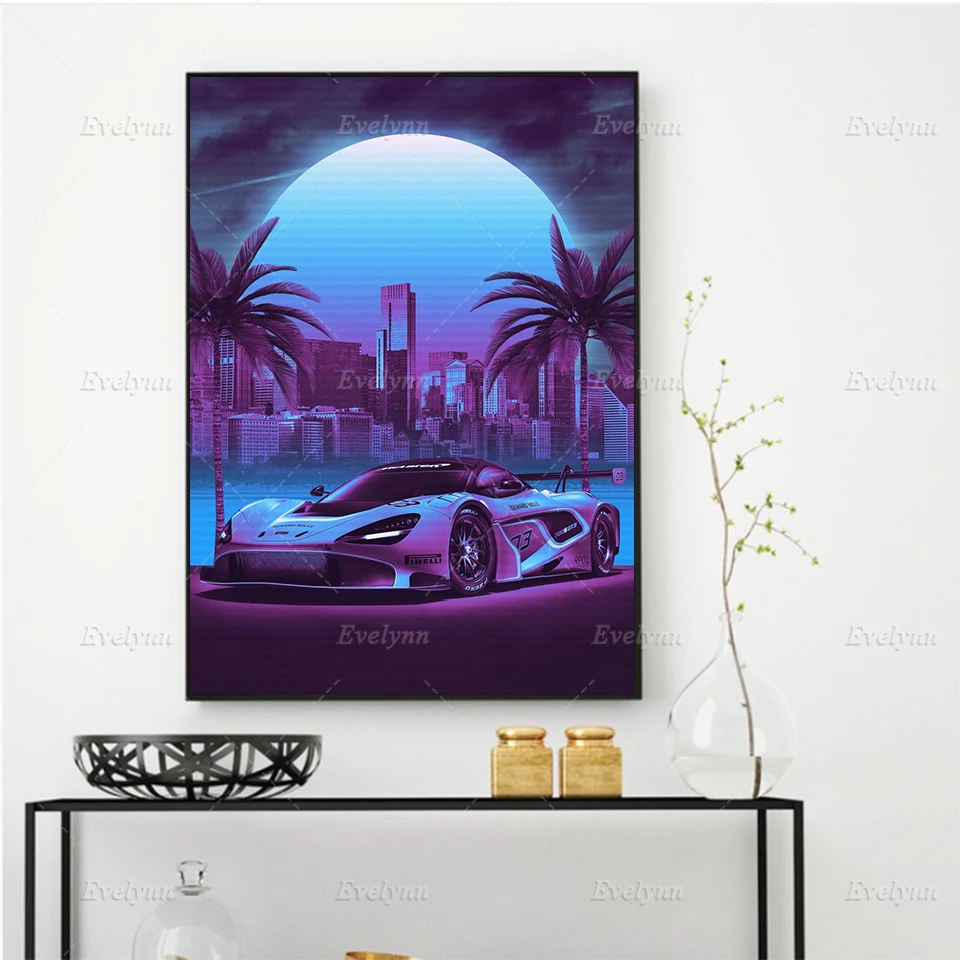 McLaren 720s GT3 Retrowave Abstract Wall Art Poster Modern Vintage Canvas Painting Print Modular Pictures Living Room Home Decor
McLaren 720s GT3 Retrowave Abstract Wall Art Poster Modern Vintage Canvas Painting Print Modular Pictures Living Room Home Decor