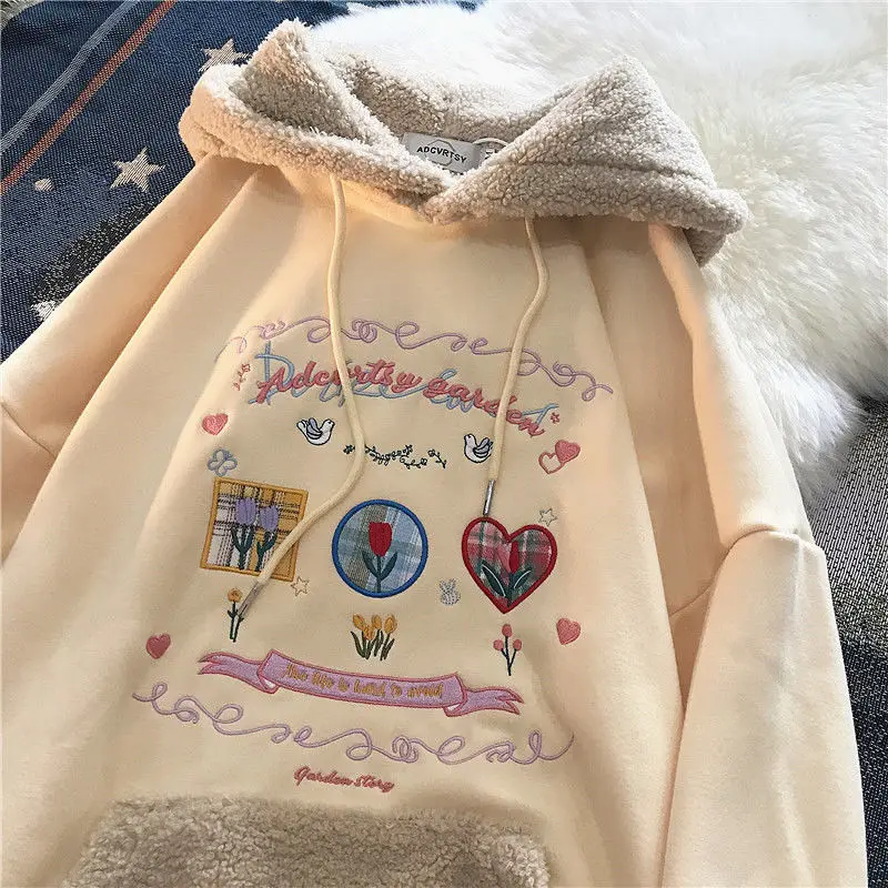 New Autumn Winter Oversized Hoodie Women's Sweatshirts Vintage Woman Clothes Kawaii Pullover Harajuku Kpop Long Sleeve Tops
New Autumn Winter Oversized Hoodie Women's Sweatshirts Vintage Woman Clothes Kawaii Pullover Harajuku Kpop Long Sleeve Tops