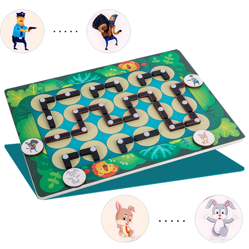 Children Educational Wooden Toy Hand-Eye Coordination Training Logical Thinking Game Maze Toys Animal Position Puzzle Board Game
Children Educational Wooden Toy Hand-Eye Coordination Training Logical Thinking Game Maze Toys Animal Position Puzzle Board Game