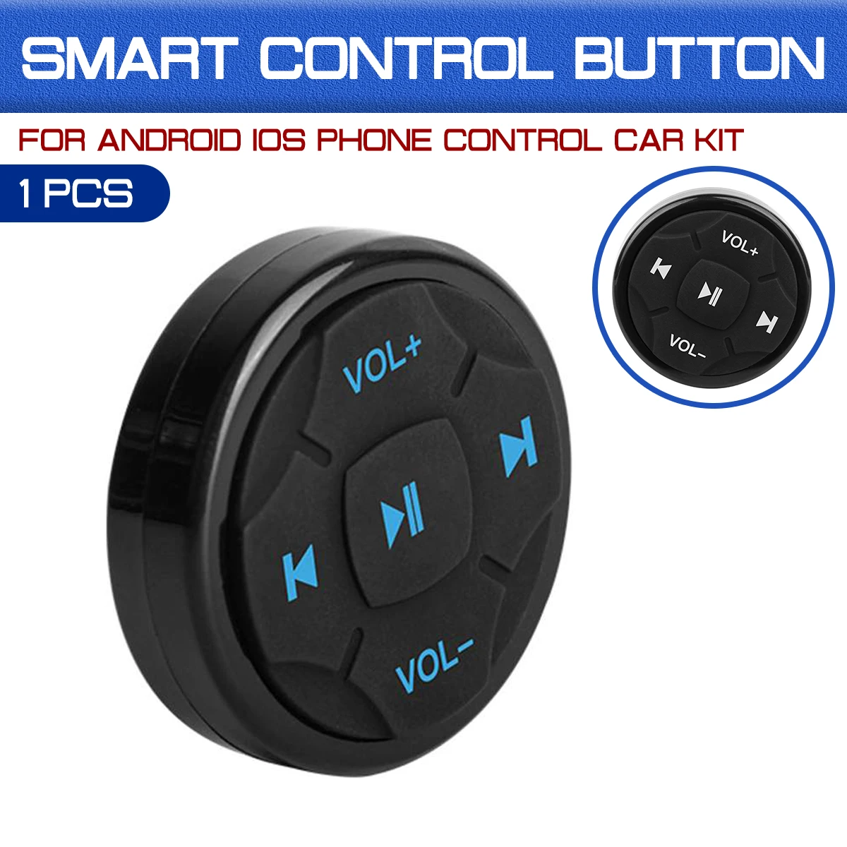 bluetooth Steering Wheel Mobile Phone MP3 Music Play Universal Car Wireless Remote Control for Android IOS Phone Control Car Kit
bluetooth Steering Wheel Mobile Phone MP3 Music Play Universal Car Wireless Remote Control for Android IOS Phone Control Car Kit