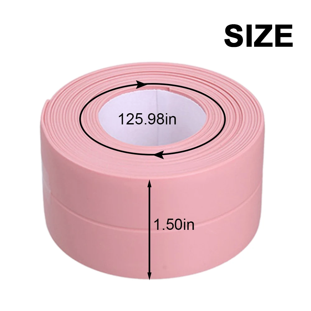 3.2Meters Bathroom Shower Sink Bath Sealing Strip Tape Pink PVC Self-Adhesive Waterproof Wall Sticker For Bathroom Kitchen Tools
3.2Meters Bathroom Shower Sink Bath Sealing Strip Tape Pink PVC Self-Adhesive Waterproof Wall Sticker For Bathroom Kitchen Tools