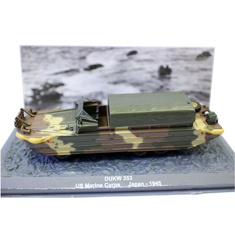 

1/72 scale diecast military model alloy simulation American DUKW-353 amphibious transporter classic collection metal vehicle toy