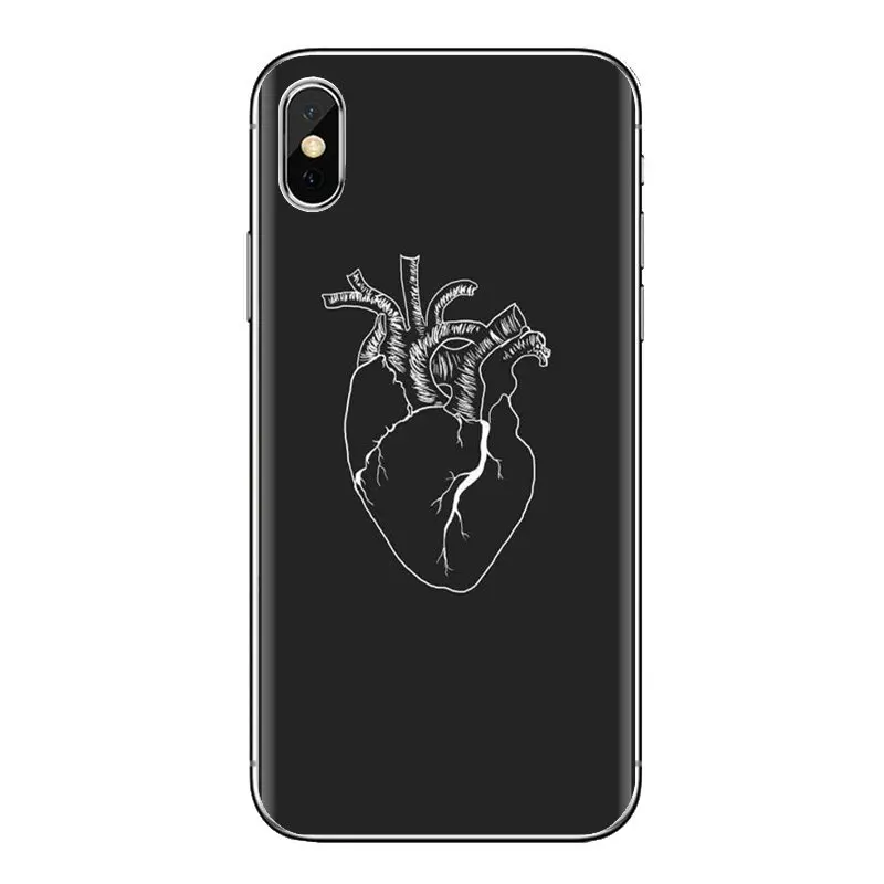 Мягкий чехол из ТПУ с милым рисунком анатомии и цитатами для Xiaomi Mi3 Samsung A10 A30 A40 A50 A60