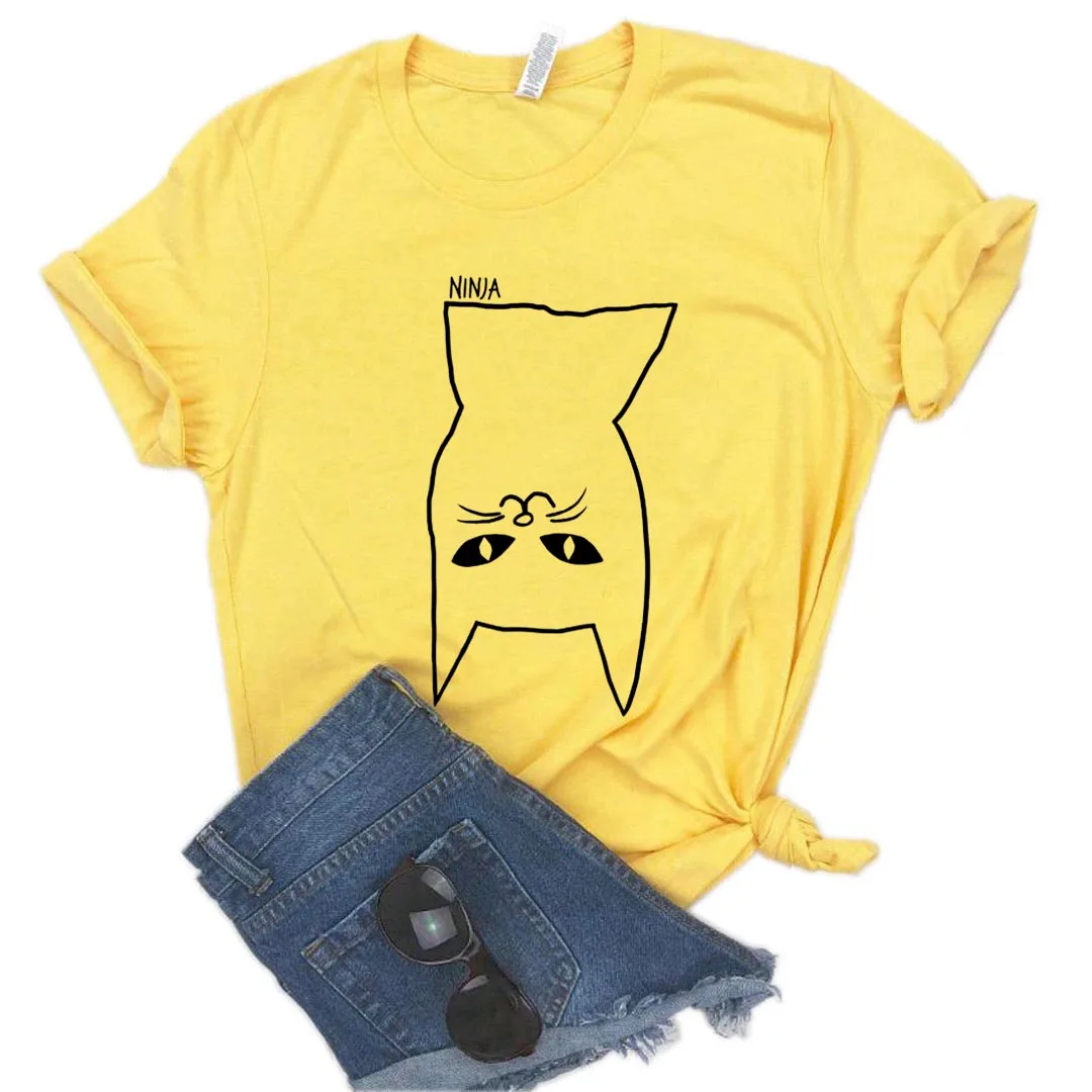 Ninja cat Print Women tshirt Cotton Casual Funny t shirt Gift Lady Yong Girl Top Tee A-1216
Ninja cat Print Women tshirt Cotton Casual Funny t shirt Gift Lady Yong Girl Top Tee A-1216