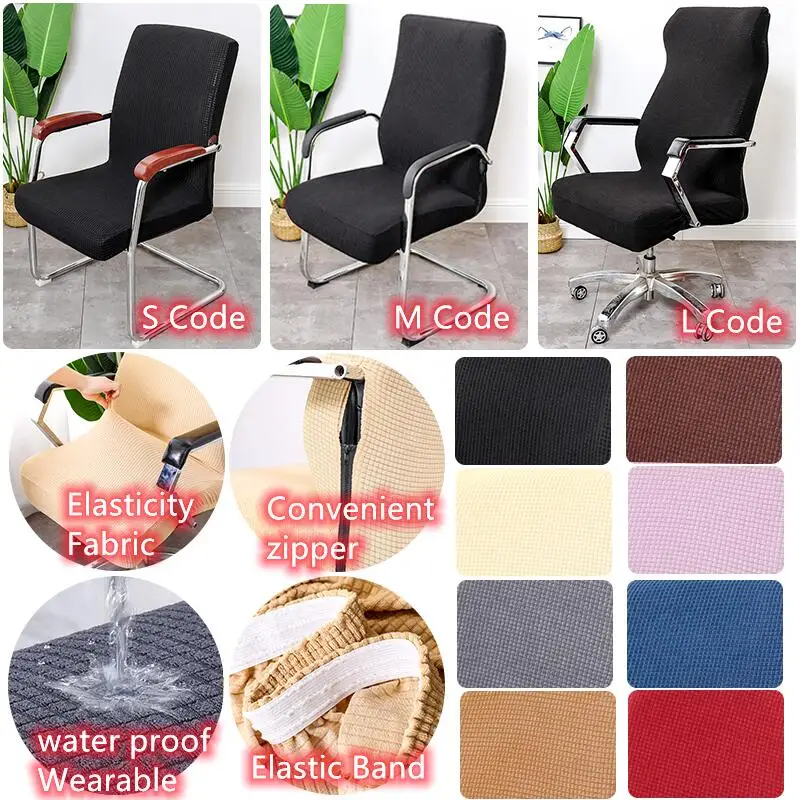 Solid Color Water Proof Chair Cover Stretch Polyester Seat Cover For Arm Chair Computer Chair Office Chair Funda Sillon
Solid Color Water Proof Chair Cover Stretch Polyester Seat Cover For Arm Chair Computer Chair Office Chair Funda Sillon