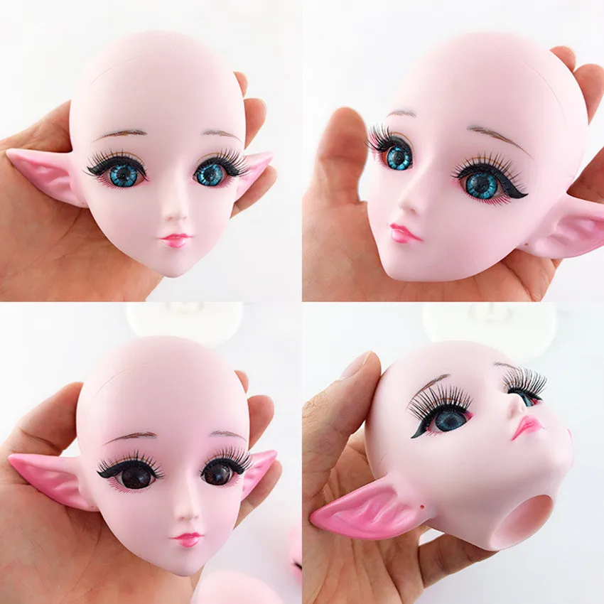 60cm 1/3 Bjd Doll Head Elf Style with Makeup 4D Eyes Bjd Dolls White Skin Blad Head with Makeup Baby Girls Toys Gifts
60cm 1/3 Bjd Doll Head Elf Style with Makeup 4D Eyes Bjd Dolls White Skin Blad Head with Makeup Baby Girls Toys Gifts