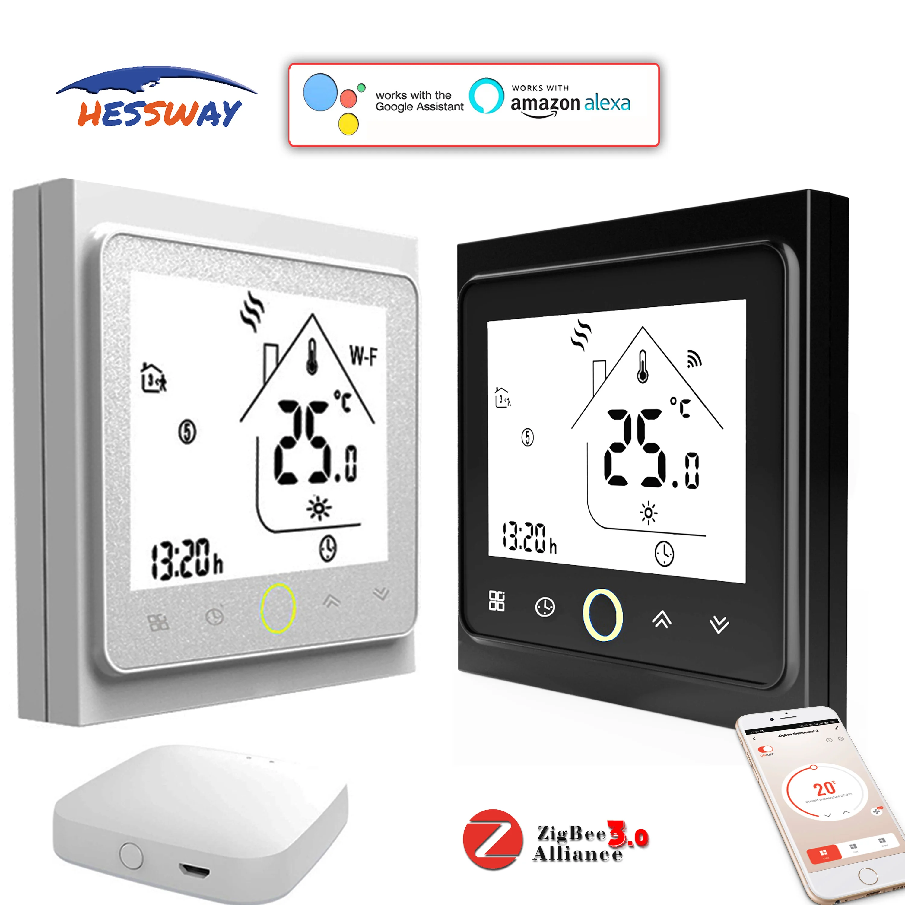 EU NO/NC Switch WIFI HVAC System Heating THERMOSTAT ZIGBEE for TUYA Zigbee Gateway HUB Control All House Appliances
EU NO/NC Switch WIFI HVAC System Heating THERMOSTAT ZIGBEE for TUYA Zigbee Gateway HUB Control All House Appliances