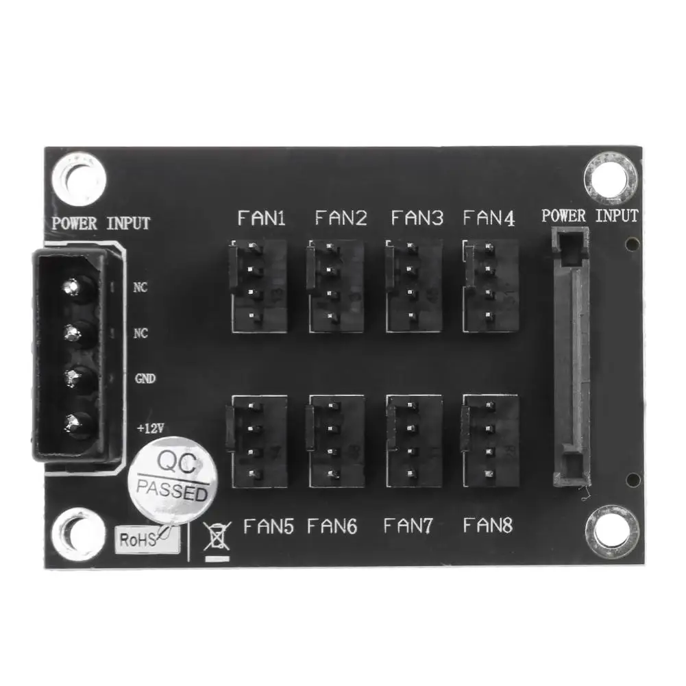4-Pin or SATA 15-Pin to 8 Way 4-Pin PC Chassis Cooling Fan Splitter Hub Computer Cables & Connectors 68 X 48 mm/2.68 X 1.89 in
4-Pin or SATA 15-Pin to 8 Way 4-Pin PC Chassis Cooling Fan Splitter Hub Computer Cables & Connectors 68 X 48 mm/2.68 X 1.89 in