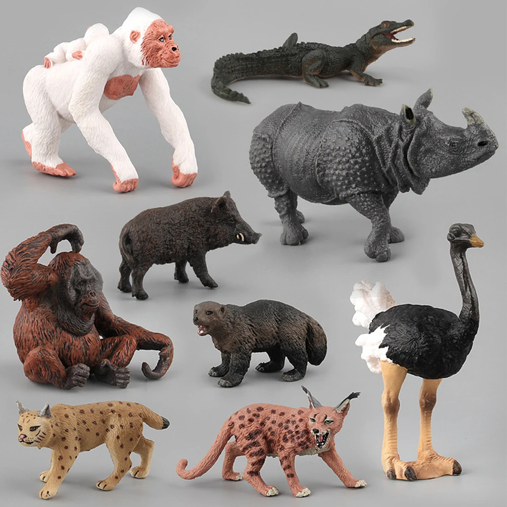 Simulation Animal Toys Children Kids Toy Gift Lynx Orangutan Crocodile Ostrich Wild Boar Model Action Figure Toys Figurine Dolls
Simulation Animal Toys Children Kids Toy Gift Lynx Orangutan Crocodile Ostrich Wild Boar Model Action Figure Toys Figurine Dolls