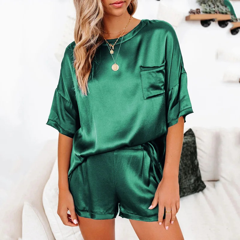 Pajamas Women O-neck Silk Elegant Women Sexy Nightgown Soft Home Suit for Women Loose Comfy Women Sleepwear Pyjama Set
Pajamas Women O-neck Silk Elegant Women Sexy Nightgown Soft Home Suit for Women Loose Comfy Women Sleepwear Pyjama Set