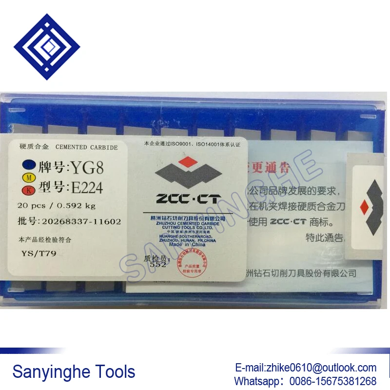 free shipping high quality 20pcs/lots YG8 E223 / E224 / E225 / E226 carbide welding inserts brazed insert blade tools
free shipping high quality 20pcs/lots YG8 E223 / E224 / E225 / E226 carbide welding inserts brazed insert blade tools