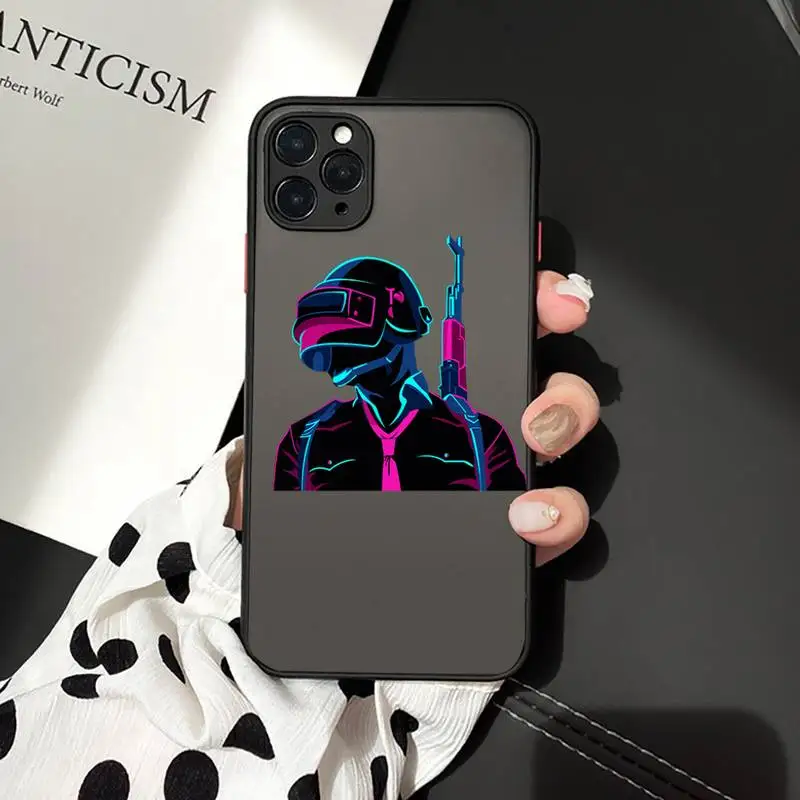 Hot PUBG Game fire gun Phone Case Matte Transparent for iPhone 7 8 11 12 s mini pro X XS XR MAX Plus cover funda
Hot PUBG Game fire gun Phone Case Matte Transparent for iPhone 7 8 11 12 s mini pro X XS XR MAX Plus cover funda