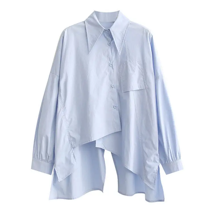 SuperAen Full Turn Down Collar White Shirt Autumn 2022 New Casual Asymmetric Loose Solid Office Lady Womens Tops
SuperAen Full Turn Down Collar White Shirt Autumn 2022 New Casual Asymmetric Loose Solid Office Lady Womens Tops