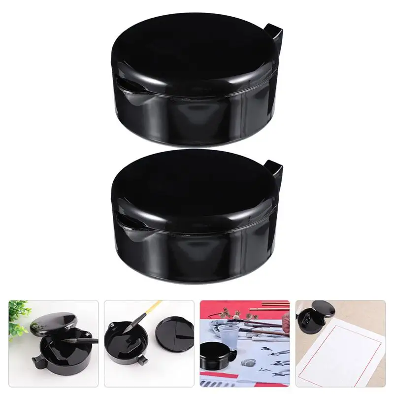 2pcs Multi-Function Ink Dishes Delicate Ink Plates Calligraphy Ink Fountains Multifunctional Ink Fountain With Cover
2pcs Multi-Function Ink Dishes Delicate Ink Plates Calligraphy Ink Fountains Multifunctional Ink Fountain With Cover