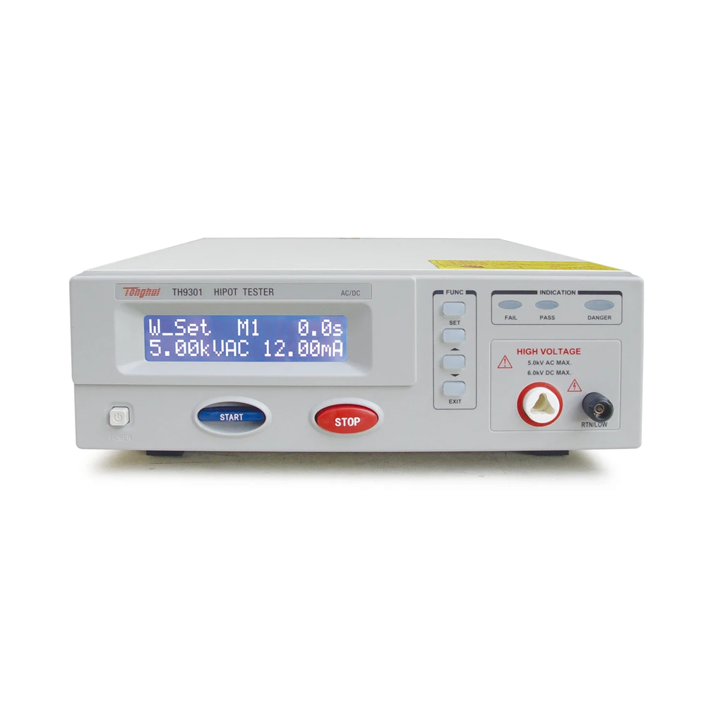 Tonghui TH9301 AC и DC тестер изоляционного сопротивления выдерживаемого напряжения/тестер Hipot (тест ACW/DCW/IR)
Tonghui TH9301 AC и DC тестер изоляционного сопротивления выдерживаемого напряжения/тестер Hipot (тест ACW/DCW/IR)