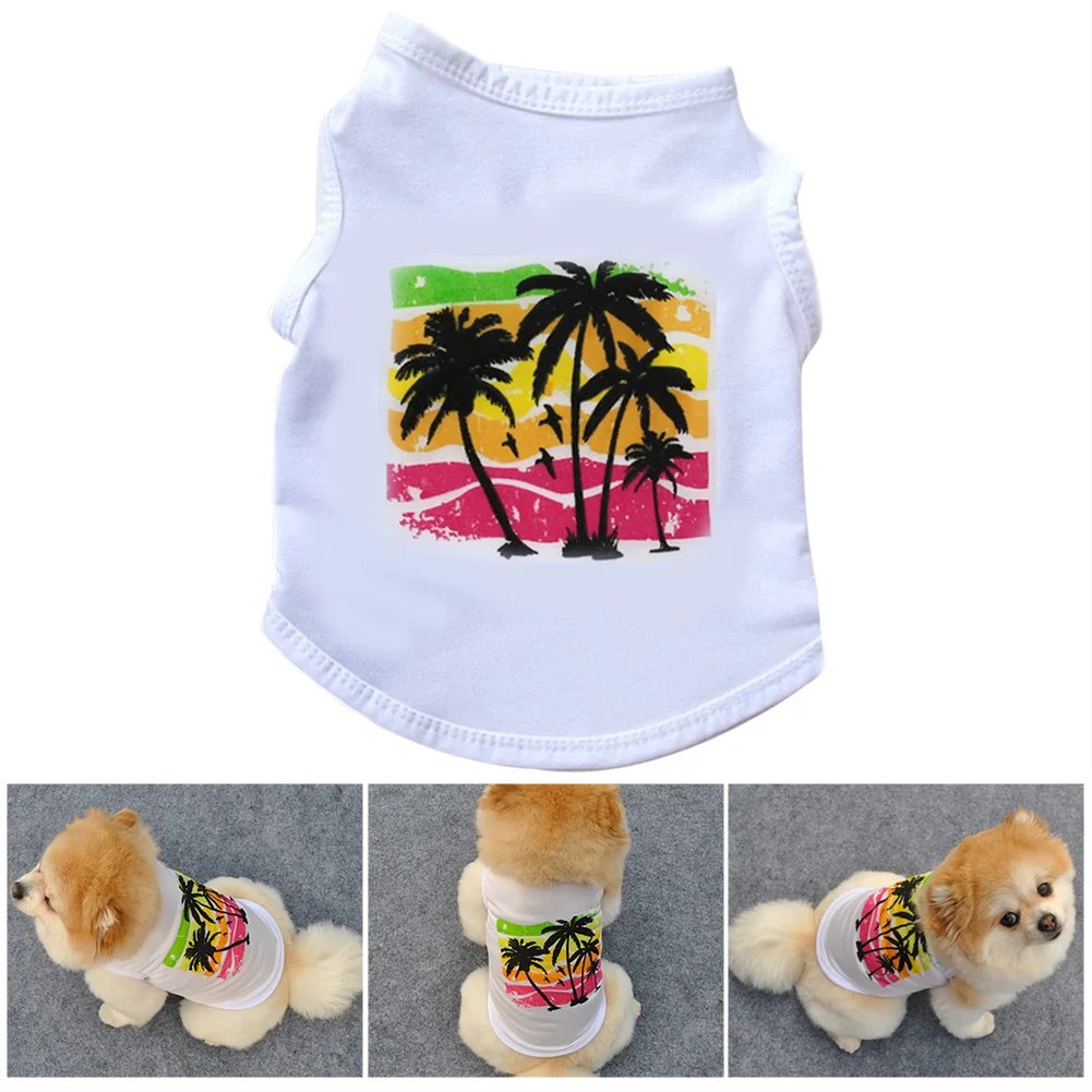 Kevnicely New Summer Printed Pet Clothes Hawaiian Dog Shirts Cotton Breathable White Dog T-shirt For Small Medium Dogs CatsY104
Kevnicely New Summer Printed Pet Clothes Hawaiian Dog Shirts Cotton Breathable White Dog T-shirt For Small Medium Dogs CatsY104