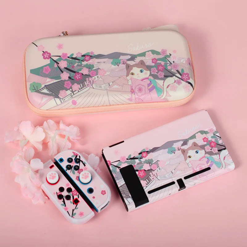 Sakura Cat Switch OLED Bag Waterproof PU Cover Case NS Game Protective Shell Carrying Holder For Nintendo Switch Accessories Set
Sakura Cat Switch OLED Bag Waterproof PU Cover Case NS Game Protective Shell Carrying Holder For Nintendo Switch Accessories Set