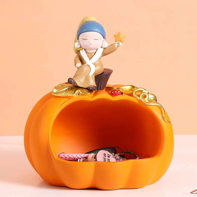 Girl figure sculpture put key storage resin ornaments pumpkin light luxury art porch shoe cabinet TV cabinet home decoration
Girl figure sculpture put key storage resin ornaments pumpkin light luxury art porch shoe cabinet TV cabinet home decoration