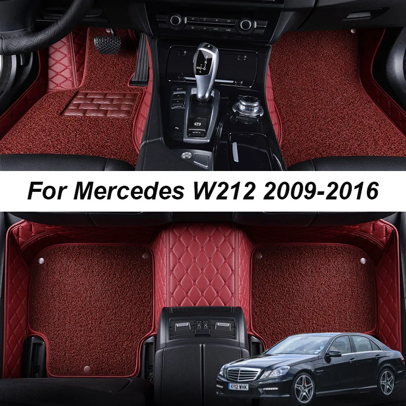 Double layer Leather interior Parts Customized Car Floor Mats For Mercedes W212 2009 2010 2011 2016 Carpet Rugs Pads Accessories
Double layer Leather interior Parts Customized Car Floor Mats For Mercedes W212 2009 2010 2011 2016 Carpet Rugs Pads Accessories