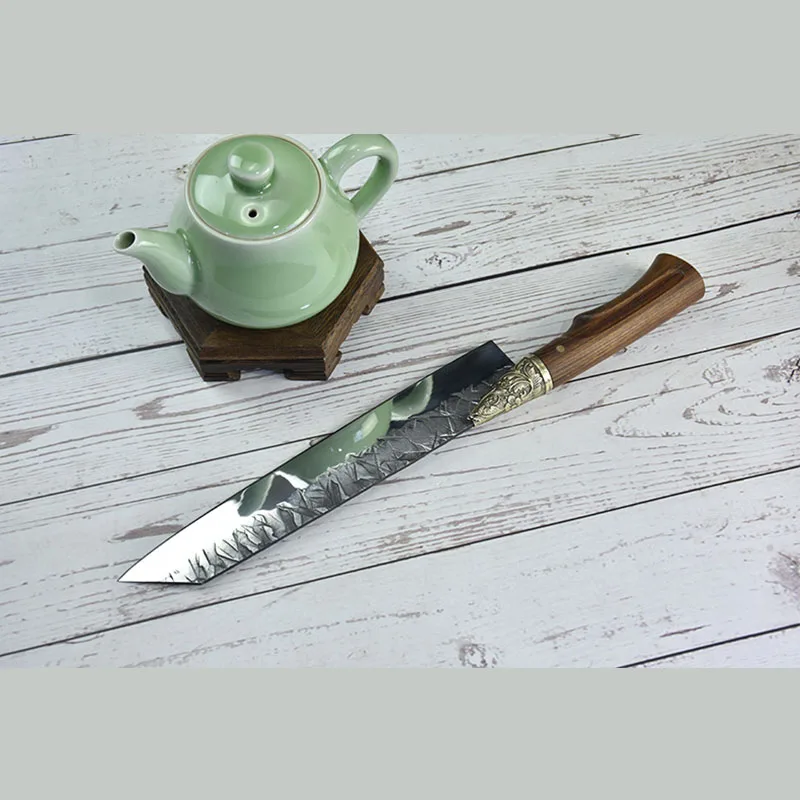 Handmade 9" Forged Kitchen Chef Knife with Rosewood Handle fixed blade Sharp Meat Cleaver Vegetable cutter Cooking Tools gadgets
Handmade 9" Forged Kitchen Chef Knife with Rosewood Handle fixed blade Sharp Meat Cleaver Vegetable cutter Cooking Tools gadgets