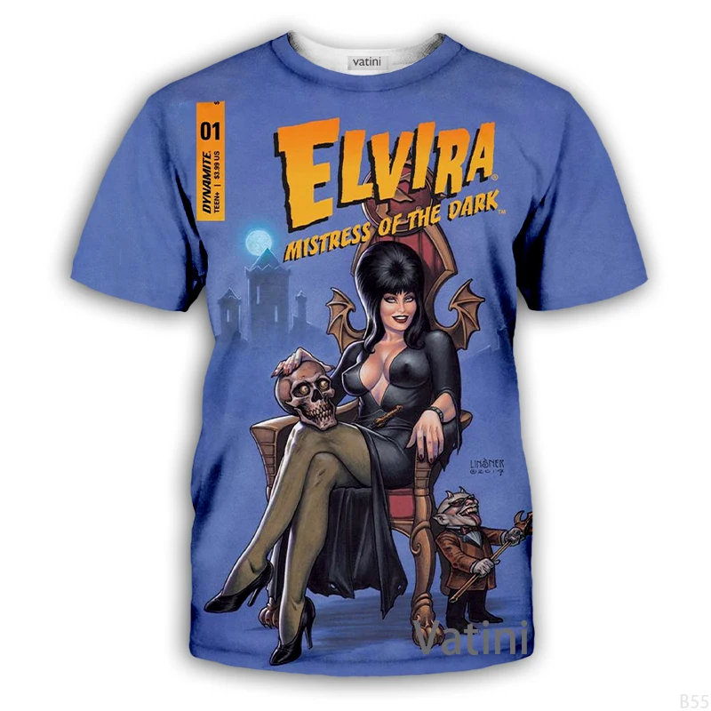 New Fashion 3D Print Elvira Men Women T-shirt Casual Style Design Short Sleeves Summer Handsome Tee
New Fashion 3D Print Elvira Men Women T-shirt Casual Style Design Short Sleeves Summer Handsome Tee