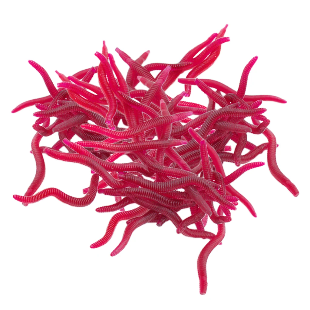200pcs Soft Lures Plastic Lifelike Fake Earthworm Grub Worm Fishing Lures Baits (Red)
200pcs Soft Lures Plastic Lifelike Fake Earthworm Grub Worm Fishing Lures Baits (Red)