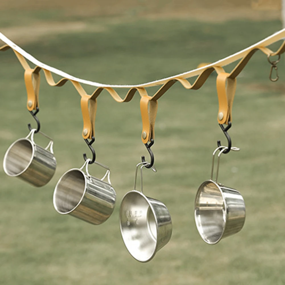 S-Shaped PU Leather Hanging Hooks Curry Durable Triangle Storage Rack Shelf Hook Keychain Portable Outdoor Camping Hiking Hanger
S-Shaped PU Leather Hanging Hooks Curry Durable Triangle Storage Rack Shelf Hook Keychain Portable Outdoor Camping Hiking Hanger