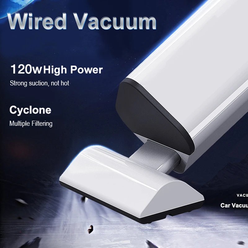 Car Vacuum Cleaner 120W 3600mbar Portable Handheld Wet And Dry dual-use Electronic Wired or wireless | Бытовая техника