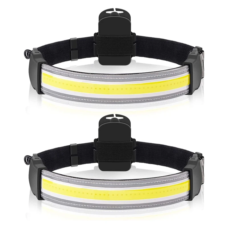 2 Pack LED Headlight Lightweight COB Bright Headlight with 3 Light Modes for Fishing, Running and Camping
2 Pack LED Headlight Lightweight COB Bright Headlight with 3 Light Modes for Fishing, Running and Camping