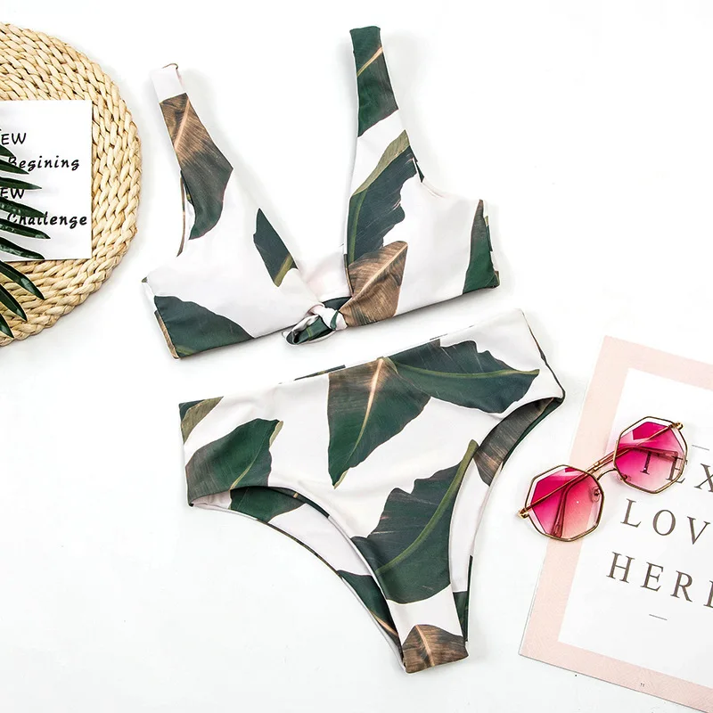New Print Woman Swimsuit 2021 High Waist Swimwear Halter Bikini Femal Bow Bathing Suit Two Piece Set
New Print Woman Swimsuit 2021 High Waist Swimwear Halter Bikini Femal Bow Bathing Suit Two Piece Set