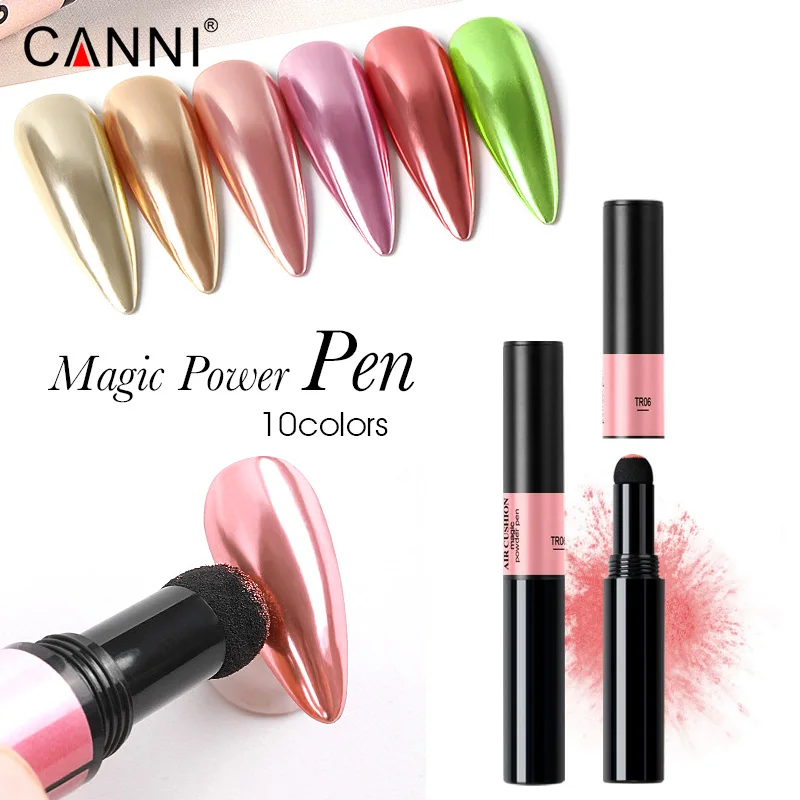 CANNI новый дизайн ногтей простой в использовании магический порошок ручка 10