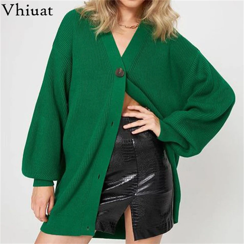 Vhiuat Y2K Female 2021 Winter Clothes Knitted Long Sleeve V Neck Cardigan Women Streetwear Single Breasted Sweater Coat Tops 
Vhiuat Y2K Female 2021 Winter Clothes Knitted Long Sleeve V Neck Cardigan Women Streetwear Single Breasted Sweater Coat Tops