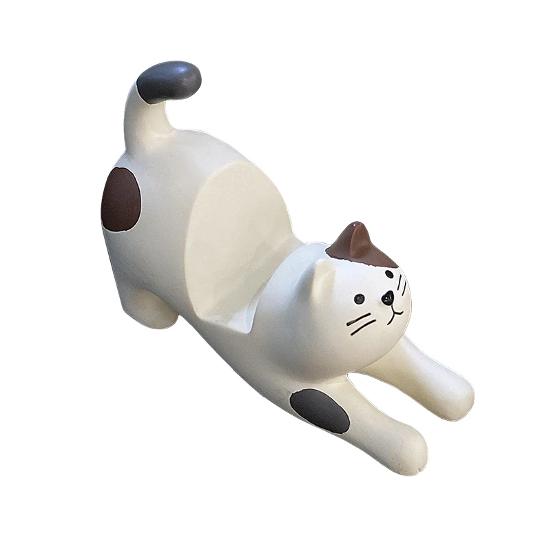 Kawaii Cat Универсальный мобильный телефон с установленным в таблетке-Настольный органайзер для тостов Форма украшения стол Поддержка планшет ...