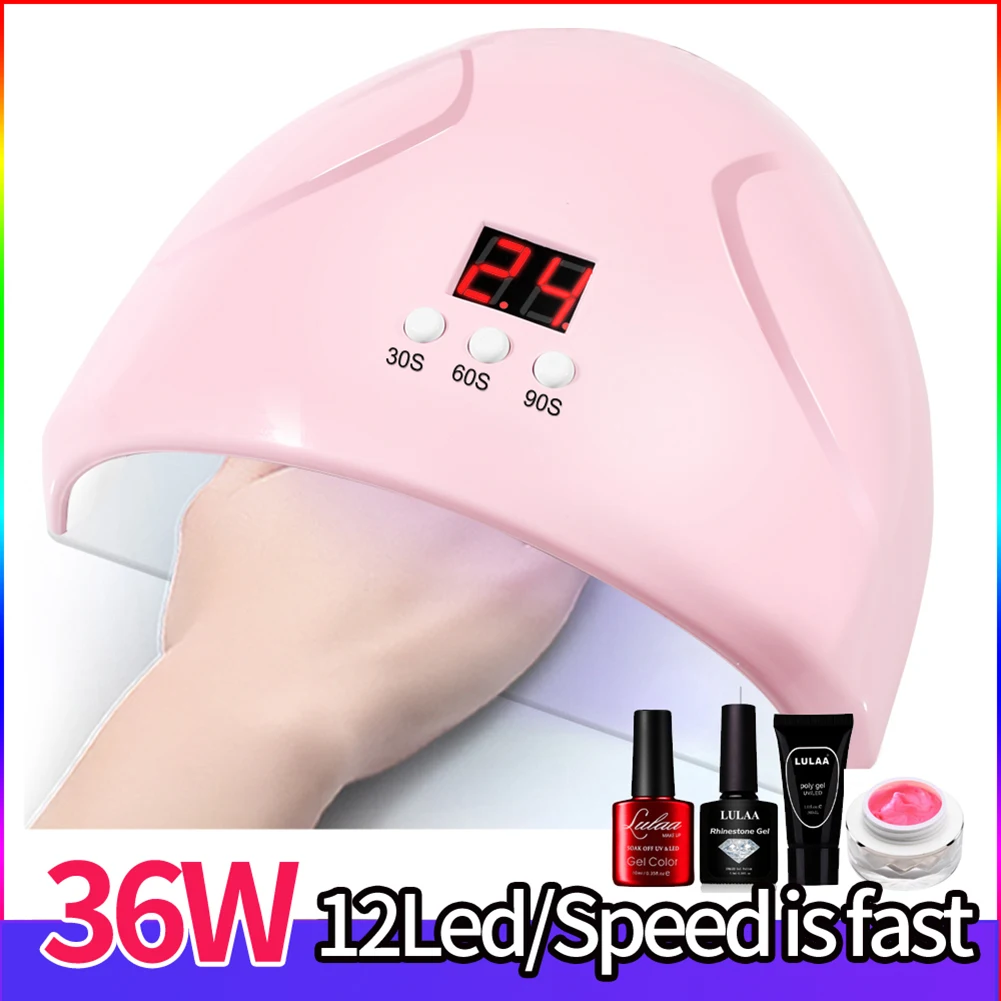 Nail Dryer Lamp 36W LED Lamp Nail Dryer 30S/60S/90S Fast Curing Intelligent Motion Sensor Lamp for Gel Nail Polish Salon Tool
Nail Dryer Lamp 36W LED Lamp Nail Dryer 30S/60S/90S Fast Curing Intelligent Motion Sensor Lamp for Gel Nail Polish Salon Tool