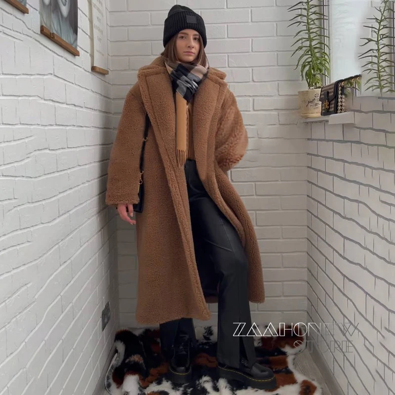 ZAAHONEW 2022 Winter Thick Women Vintage Faux Fur Coat Female Casual Pockets Warm Lambswool Outwear Ladies Long Teddy Overcoats
ZAAHONEW 2022 Winter Thick Women Vintage Faux Fur Coat Female Casual Pockets Warm Lambswool Outwear Ladies Long Teddy Overcoats