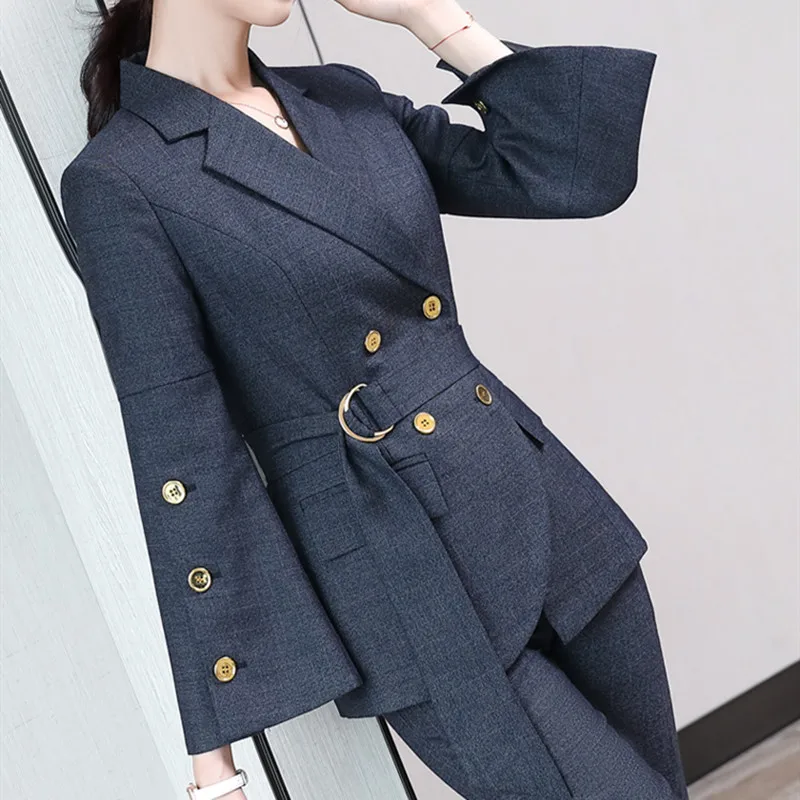 Flare Sleeve Slim Designed Autumn 2 Piece Set Women Suit Blazer And Pants Oversize Office Suit Casual Fashion Winter Pant Suit
Flare Sleeve Slim Designed Autumn 2 Piece Set Women Suit Blazer And Pants Oversize Office Suit Casual Fashion Winter Pant Suit