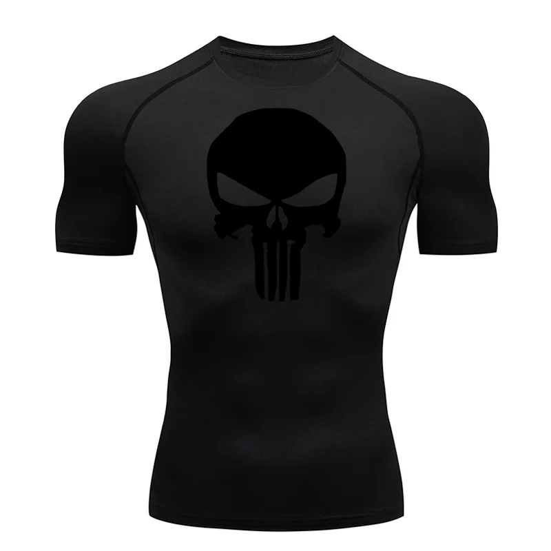 Gym Training T-shirt Skull Muscle shirt Men MMA Tactical Tights Top Sports Running Sportswear Quick dry Bodybuilding clothing
Gym Training T-shirt Skull Muscle shirt Men MMA Tactical Tights Top Sports Running Sportswear Quick dry Bodybuilding clothing