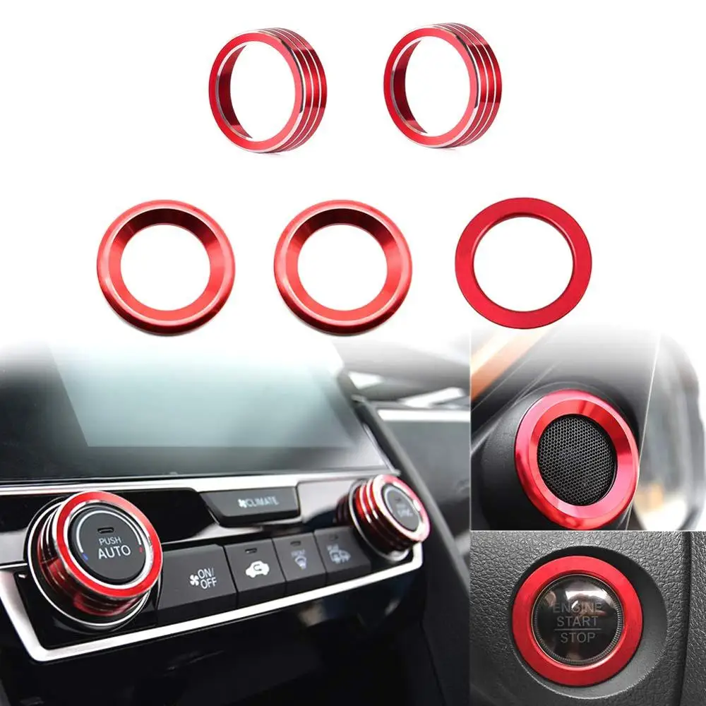 Accessories For Honda's Tenth Generation Civic Control Audio Speaker Decoration Ring Knob Ignition Push Key Button Decorations
Accessories For Honda's Tenth Generation Civic Control Audio Speaker Decoration Ring Knob Ignition Push Key Button Decorations
