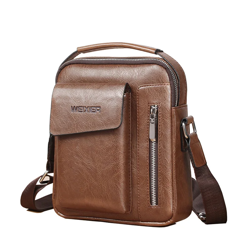Men Shoulder Crossbody Bag PU Leather Sling Bags for Man Casual Large Capacity Handbag Male Office Messenger Pack Brown Tote bag
Men Shoulder Crossbody Bag PU Leather Sling Bags for Man Casual Large Capacity Handbag Male Office Messenger Pack Brown Tote bag