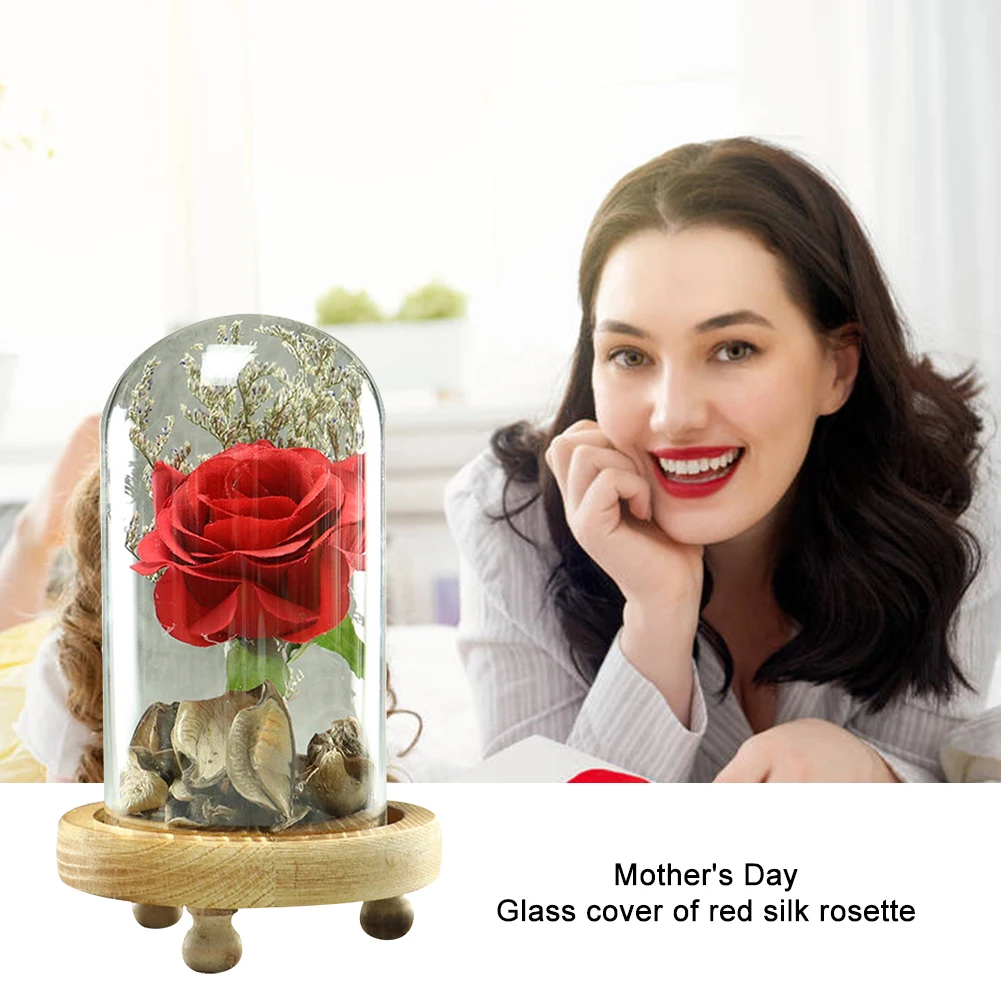 Artificial Eternal Rose in Glass Cover Faux Silk Preserved Flower Dry Flower Ornaments Valentines Mothers Day Supplies Gifts
Artificial Eternal Rose in Glass Cover Faux Silk Preserved Flower Dry Flower Ornaments Valentines Mothers Day Supplies Gifts