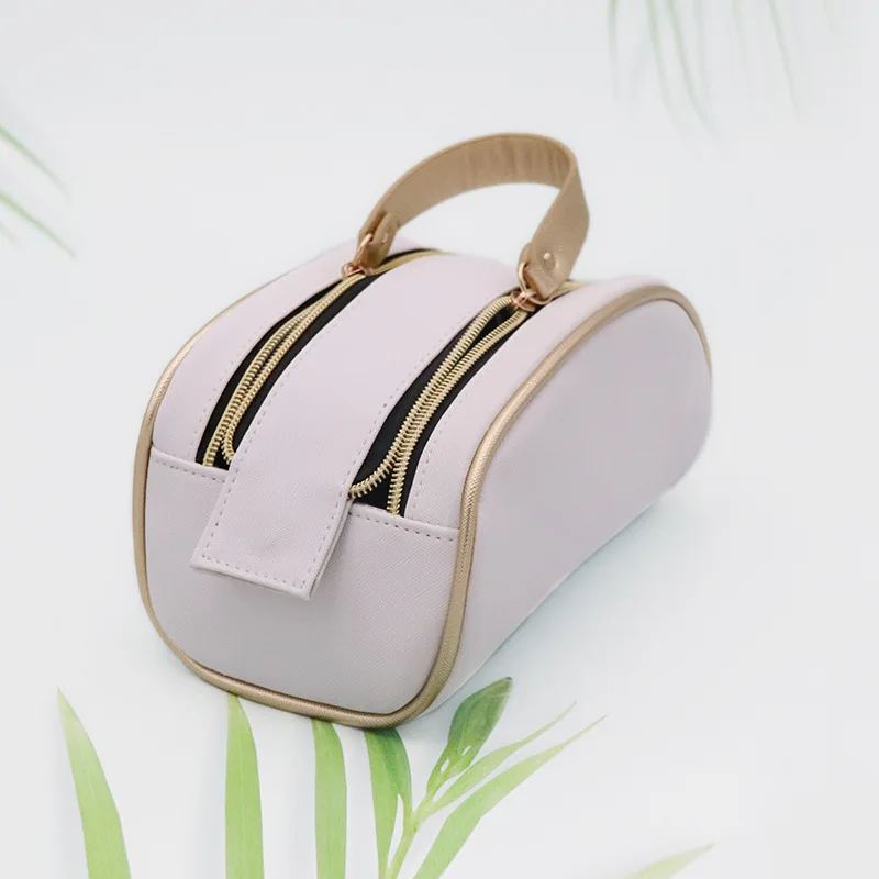 Double zipper cosmetic bag custom pu portable cute female portable waterproof travel toiletry storage bag simple pouch
Double zipper cosmetic bag custom pu portable cute female portable waterproof travel toiletry storage bag simple pouch