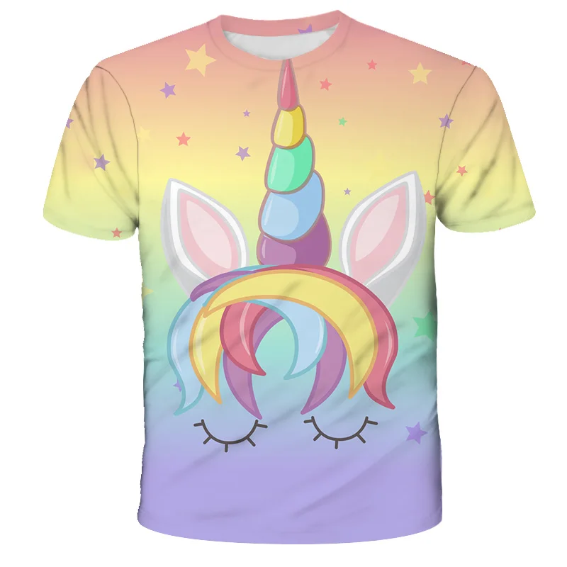 Kids cute Unicorn Summer Funny Anime Fashion Unicorn T Shirt Top Children's Casual Clothing Cartoon T-shirt Girls Boys Clothes
Kids cute Unicorn Summer Funny Anime Fashion Unicorn T Shirt Top Children's Casual Clothing Cartoon T-shirt Girls Boys Clothes